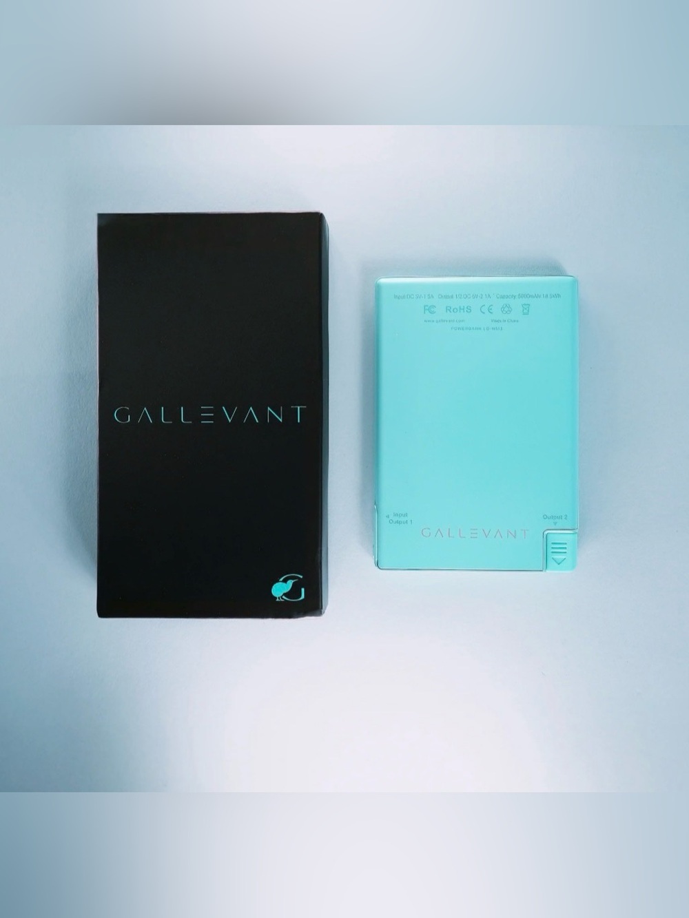 Gallevant - SlimCharge™ 5000mAh
Magnetic Power Bank with Built-In
Cables